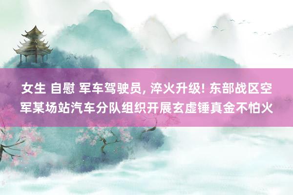 女生 自慰 军车驾驶员， 淬火升级! 东部战区空军某场站汽车分队组织开展玄虚锤真金不怕火