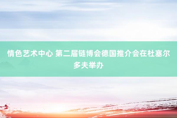 情色艺术中心 第二届链博会德国推介会在杜塞尔多夫举办