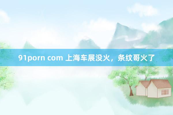 91porn com 上海车展没火，条纹哥火了