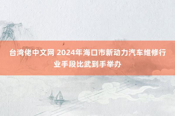 台湾佬中文网 2024年海口市新动力汽车维修行业手段比武到手举办