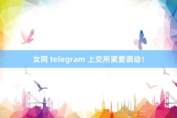 女同 telegram 上交所紧要调动！