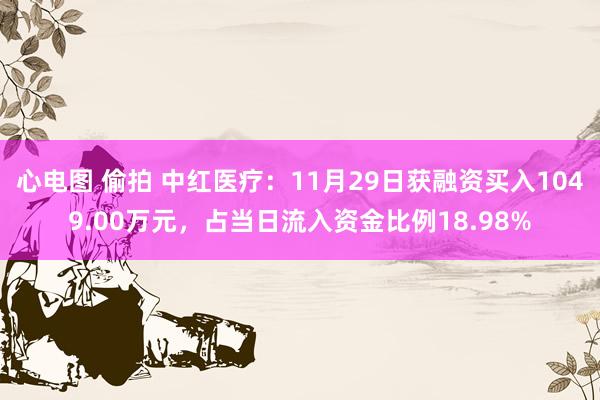 心电图 偷拍 中红医疗：11月29日获融资买入1049.00万元，占当日流入资金比例18.98%