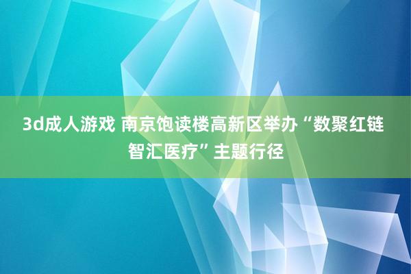 3d成人游戏 南京饱读楼高新区举办“数聚红链 智汇医疗”主题行径