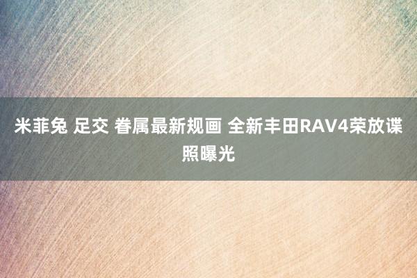 米菲兔 足交 眷属最新规画 全新丰田RAV4荣放谍照曝光