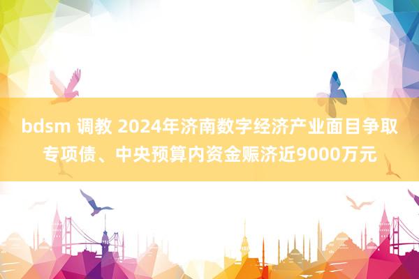 bdsm 调教 2024年济南数字经济产业面目争取专项债、中央预算内资金赈济近9000万元