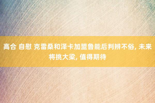 高合 自慰 克雷桑和泽卡加盟鲁能后判辨不俗， 未来将挑大梁， 值得期待