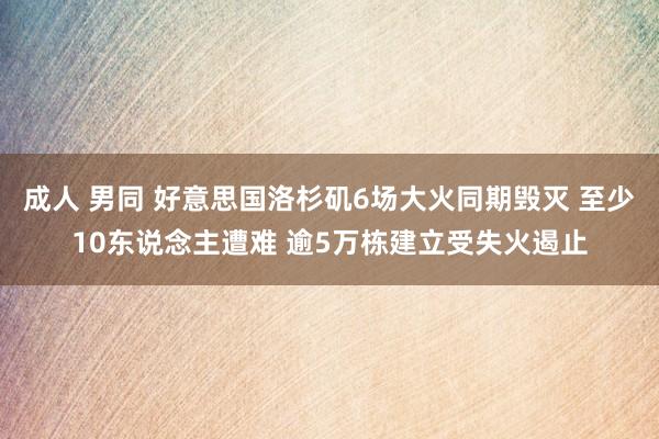 成人 男同 好意思国洛杉矶6场大火同期毁灭 至少10东说念主遭难 逾5万栋建立受失火遏止